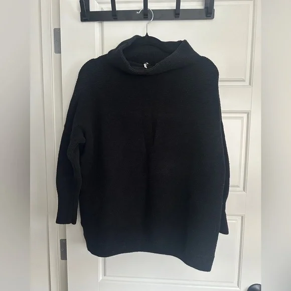 Free People Black Turtleneck Sweater - Picture 2 of 5